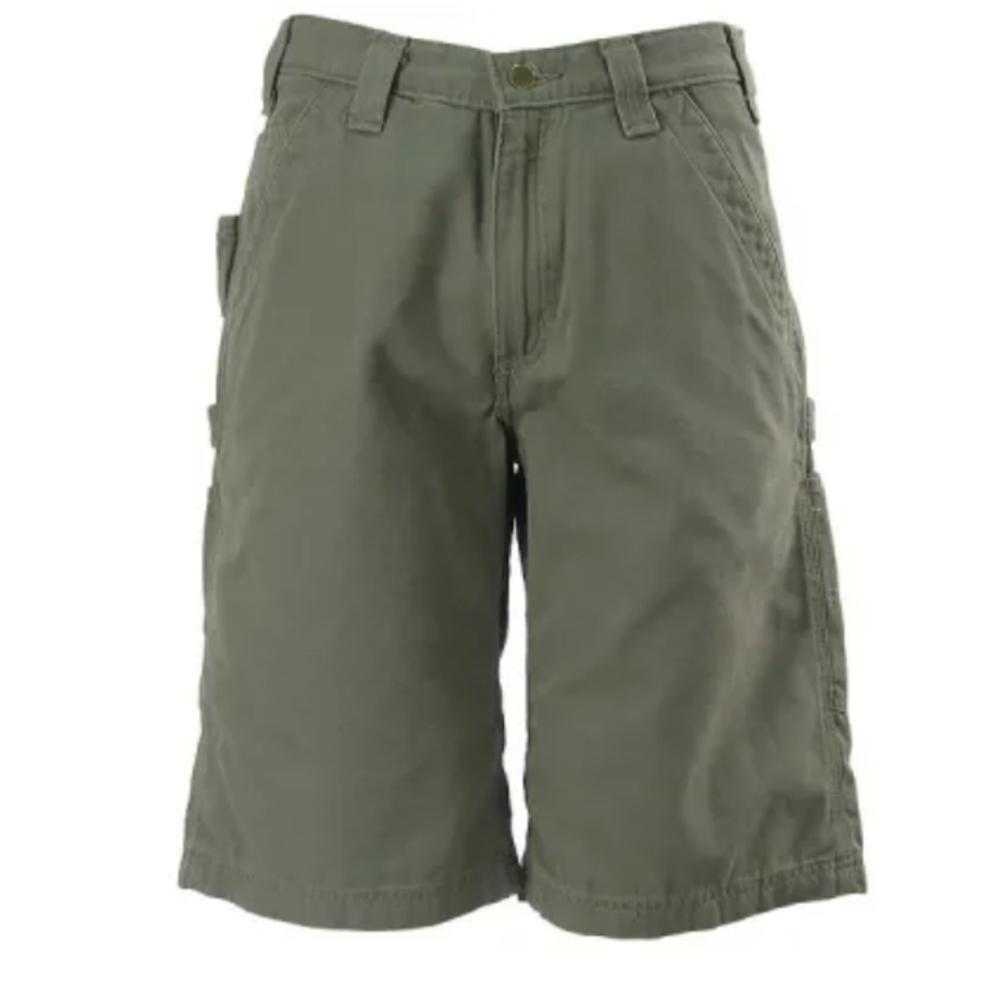 Carhartt cotton canvas carpenter shorts Moss Green B163LDN Size 42 EUC
